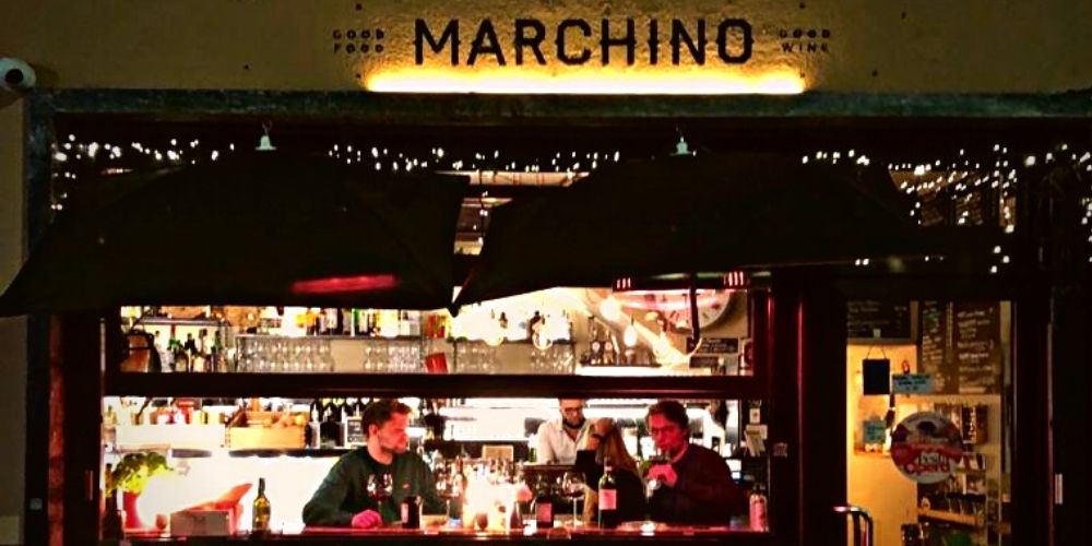 Brescia historical centre Bar Marchino 